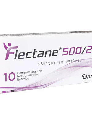 Flectane 500 /20 mg Esomeprazol Naproxeno 10 Comprimidos.
