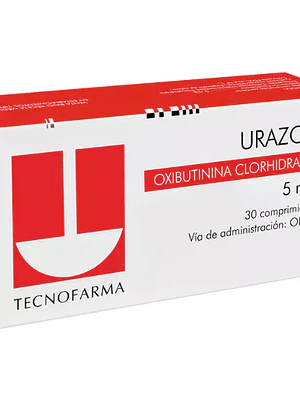 Urazol Oxibutinina 5 mg 30 Comprimidos.