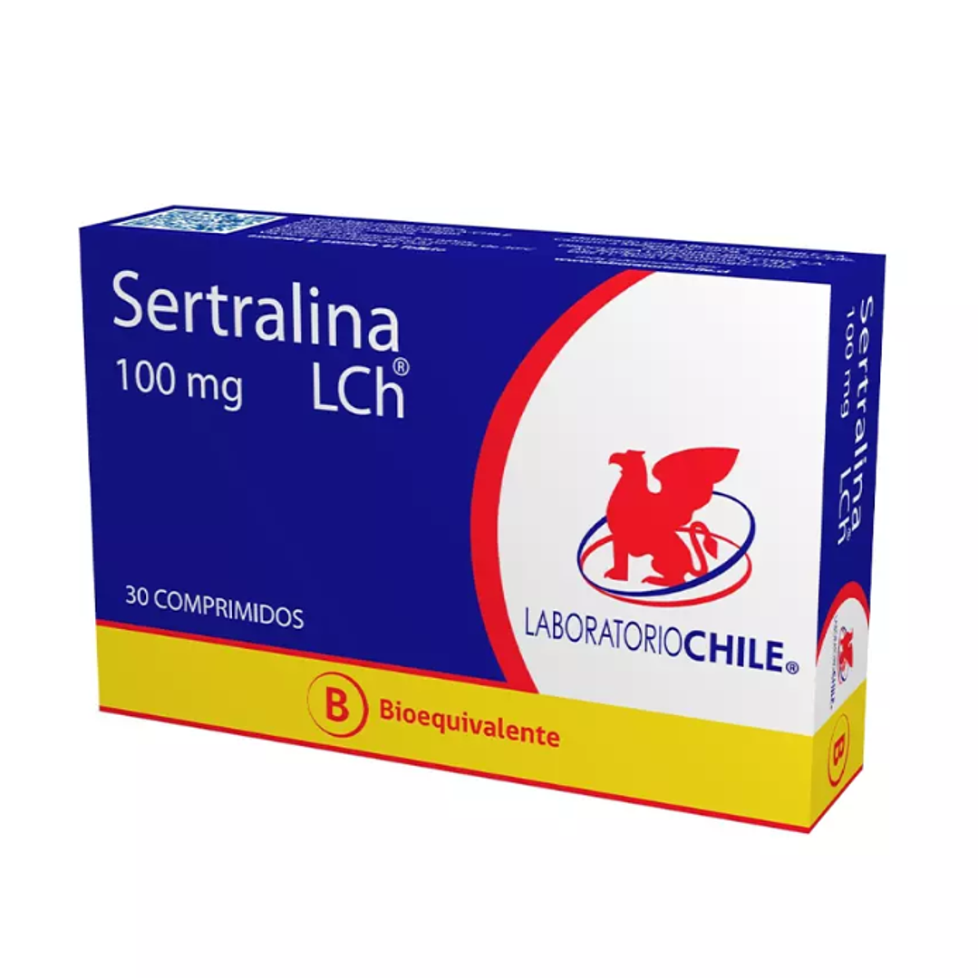Sertralina (B) 100 mg 30 Comprimidos. 1