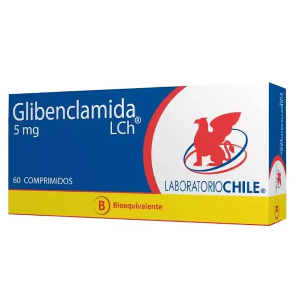 Glibenclamida (B) 5 mg 60 Comprimidos. 1