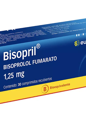 Bisopril (B) Bisoprolol 1,25 mg 30 Comprimidos recubiertos.