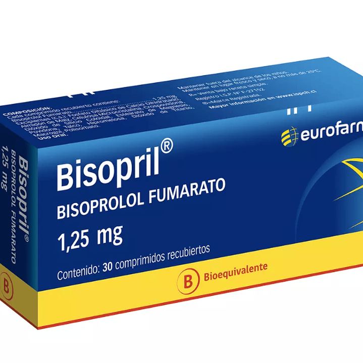 Bisopril (B) Bisoprolol 1,25 mg 30 Comprimidos. 1
