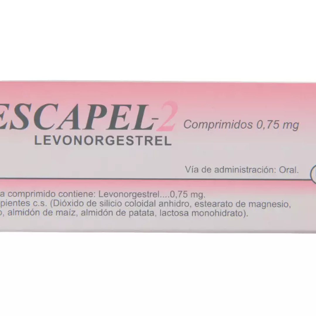 Escapel-2 (R) Levonorgestrel 0,75 mg 2 Comprimidos 1