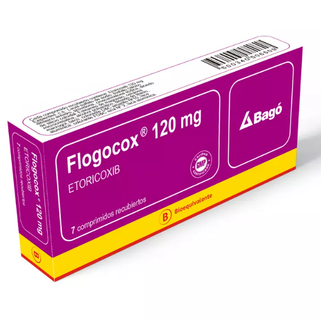 Flogocox (B) Etoricoxib 120 mg 7 Comprimidos Recubiertos 1