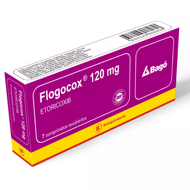 Flogocox (B) Etoricoxib 120 mg 7 Comprimidos Recubiertos 1