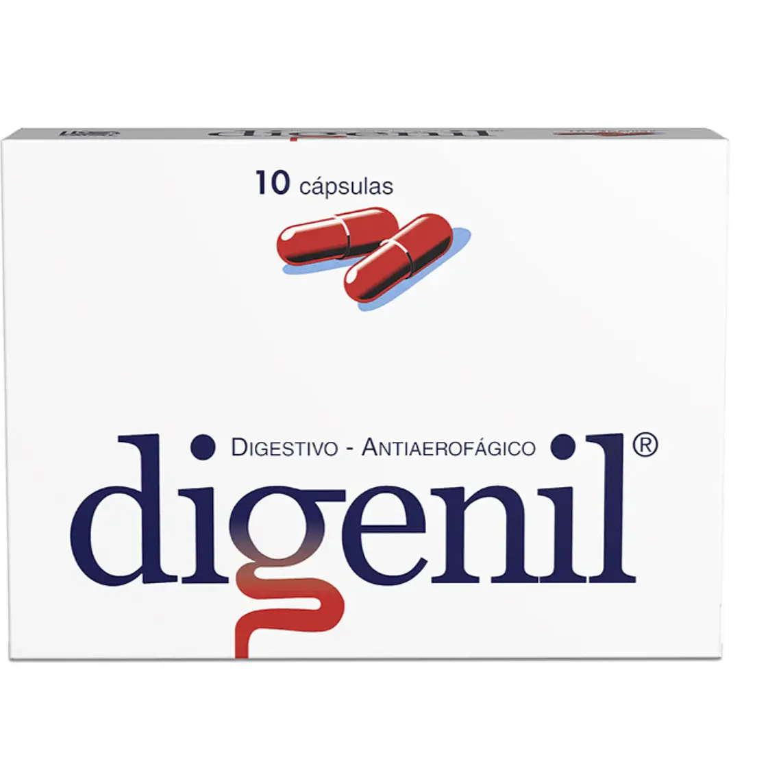 Digenil Simeticona Pancreatina 10 Cápsulas. 1