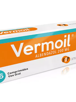 Vermoil Albendazol 200 mg 6 Comprimidos.