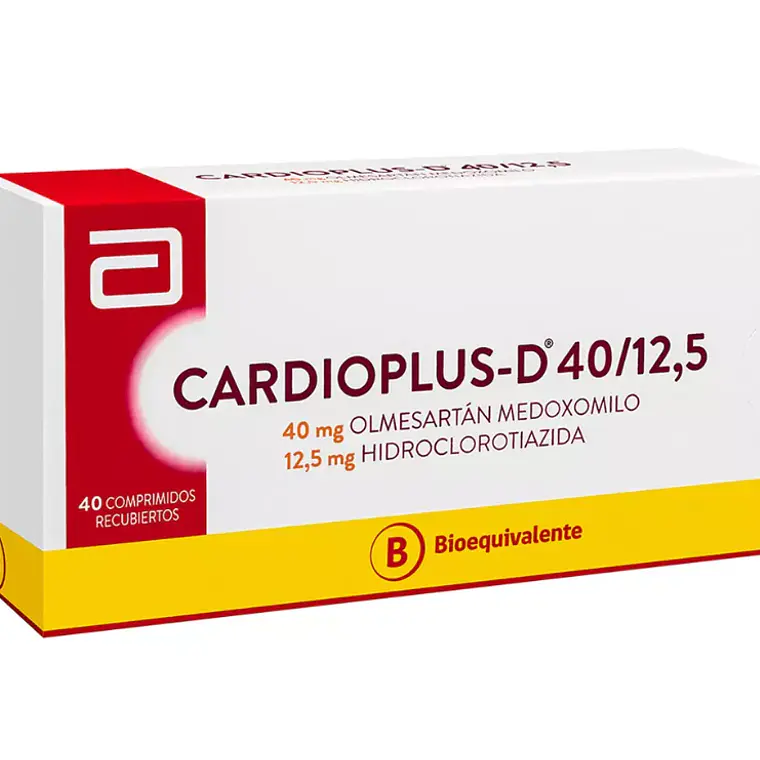 Cardioplus-D 40/12,5 mg Olmesartán Hidroclorotiazida 40 Comprimidos. 1
