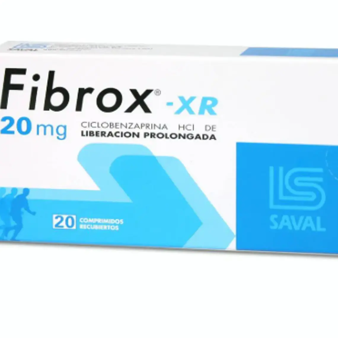 Fibrox XR Ciclobenzaprina 20 mg 20 Comprimidos. 1