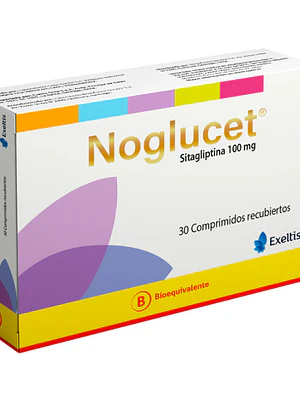 Noglucet (B) Sitagliptina 100Mg 30 Comprimidos Recubiertos