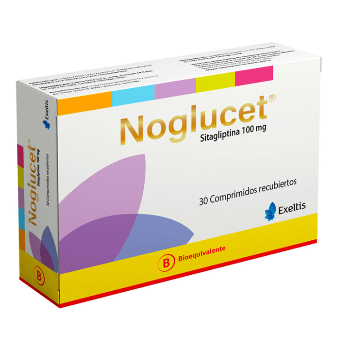 Noglucet (B) Sitagliptina 100 mg 30 Comprimidos recubiertos. 1