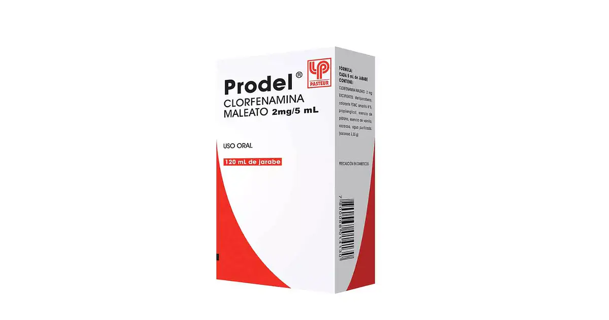 Prodel Clorfenamina 2 Mg/5 ml Jarabe 120 ml.