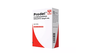 Prodel Clorfenamina 2 mg/5 ml Jarabe 120 ml.