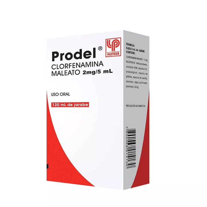 Prodel Clorfenamina 2 mg/5 ml Jarabe 120 ml. 1