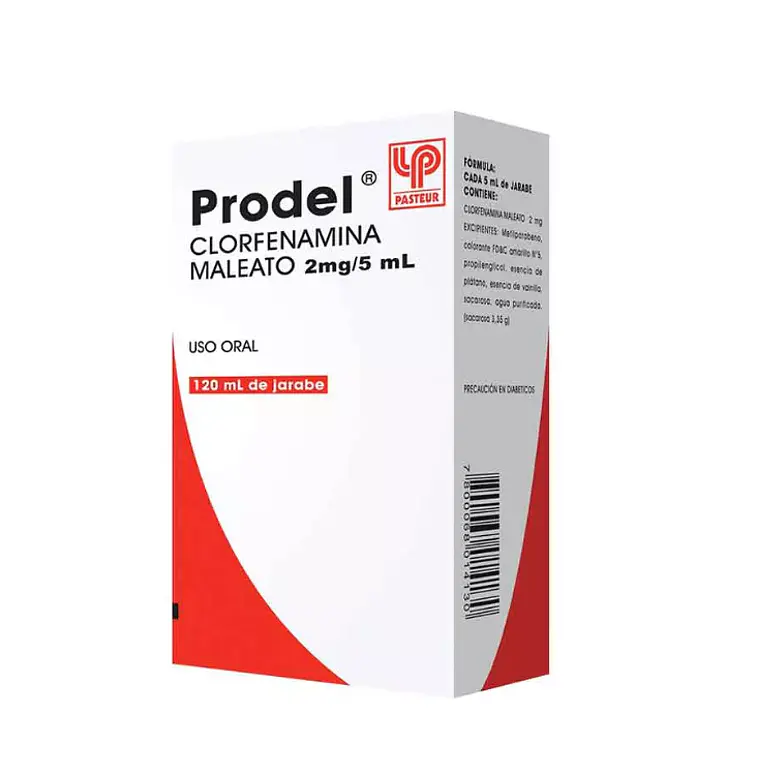 Prodel Clorfenamina 2  mg /5 ml Jarabe 120 ml. 1