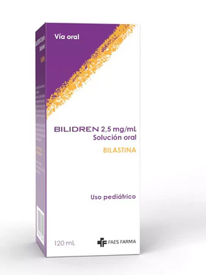 Bilidren Bilastina 2,5 mg/ml Solucion oral 120  ml.