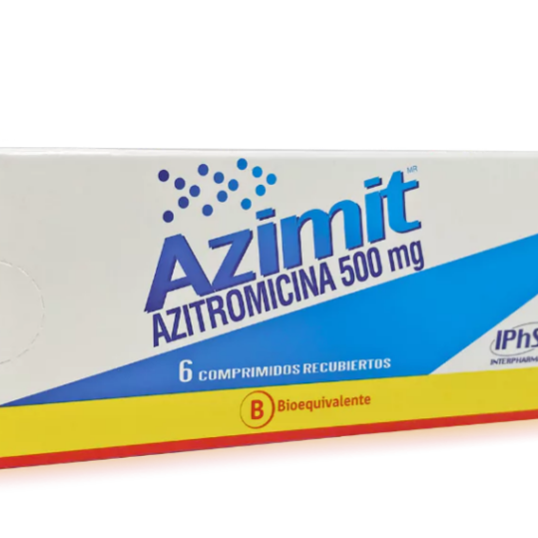 Azimit Azitromicina 500 mg 6 Comprimidos Recubiertos. 1