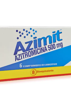 Azimit (B) Azitromicina 500 mg 6 Comprimidos.