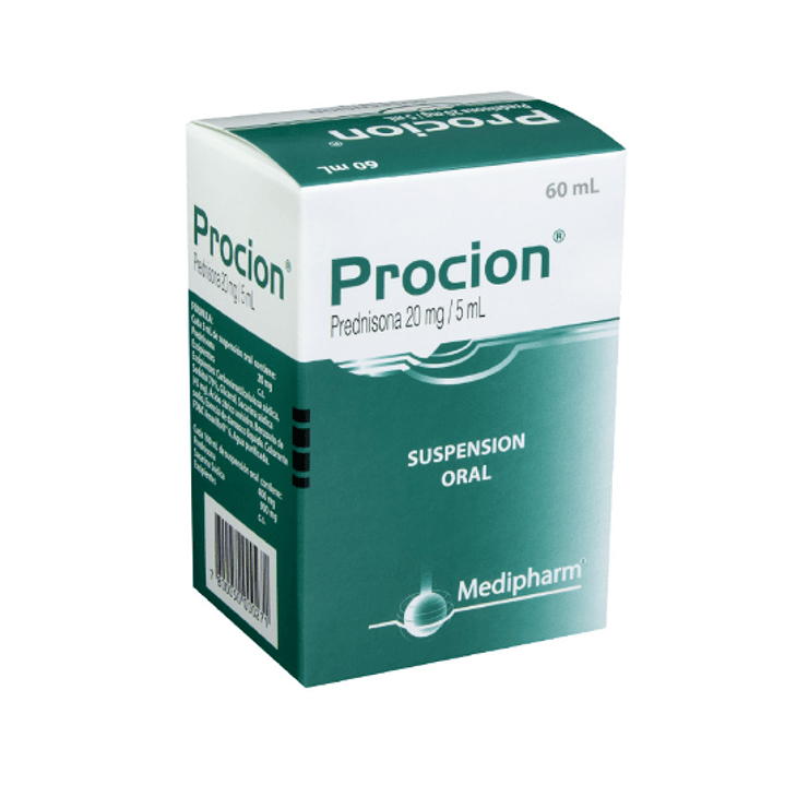 Proción Prednisona 20 mg/5 ml Jarabe 60 ml. 1