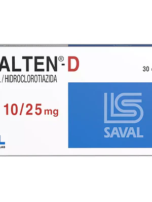 Enalten-D Enalapril Hidroclorotiazida 10/25 mg 30 Comprimidos.