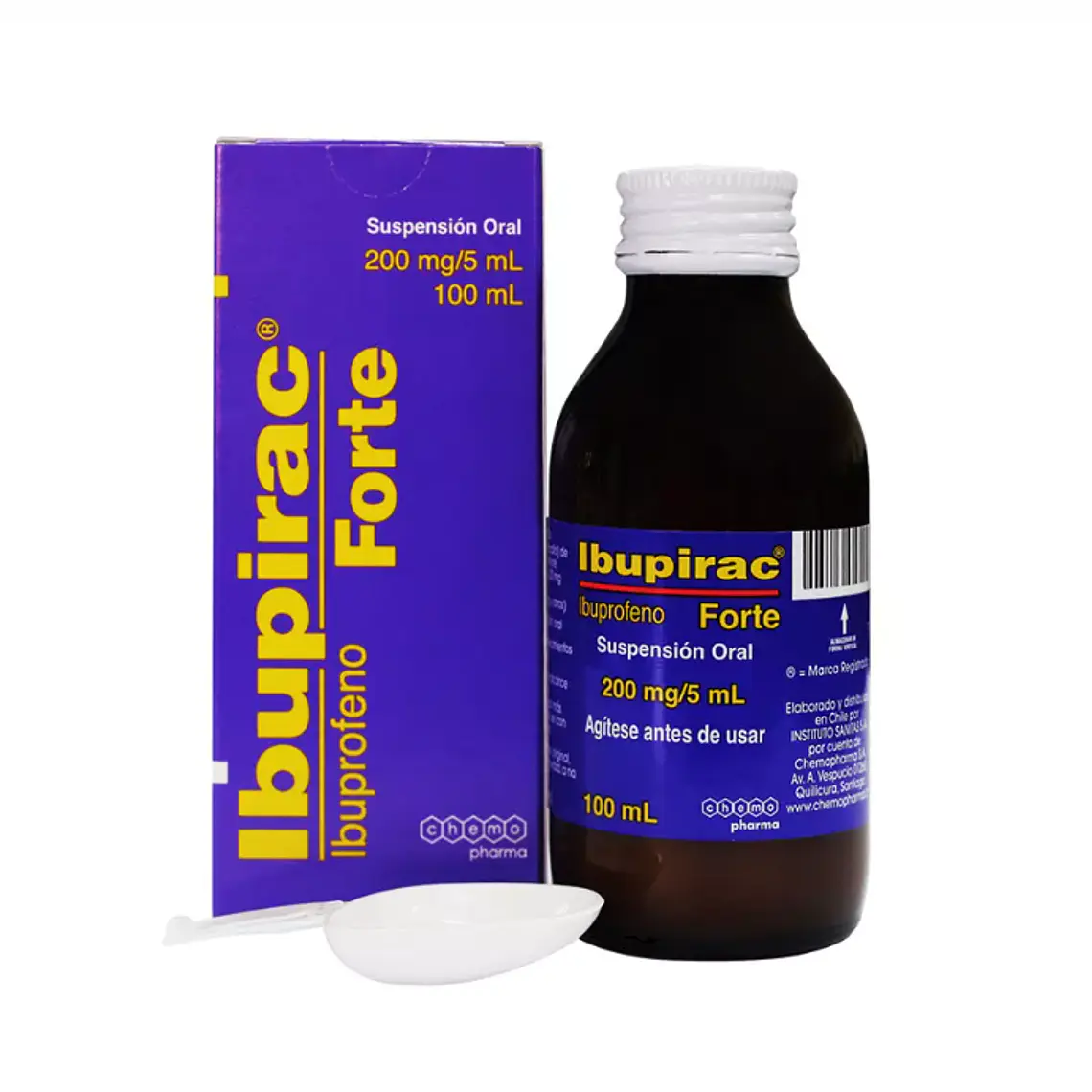 Ibupirac Forte Ibuprofeno 200 mg Jarabe 100  ml. 1
