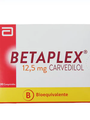 Betaplex (B) Carvedilol 12,5 mg 30 Comprimidos.