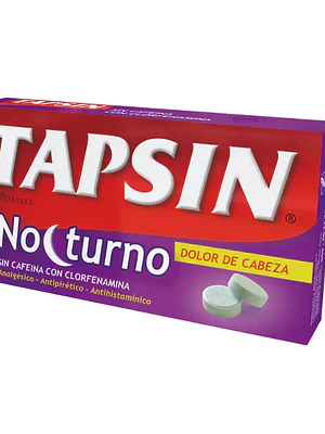 Tapsin Nocturno (B) Paracetamol 12 Comprimidos.