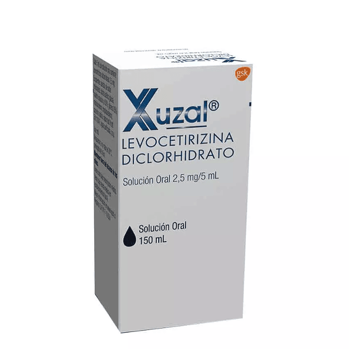 Xuzal (B) Levocetirizina 2,5 mg /5 ml Jarabe 150 ml. 1