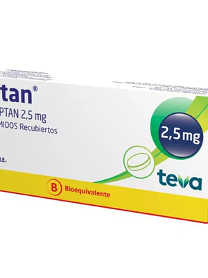 Nartan (B) Naratriptan 2,5 mg 2 Comprimidos recubiertos.