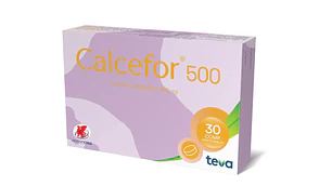 Calcefor Calcio 500 mg 30 Comprimidos masticables.