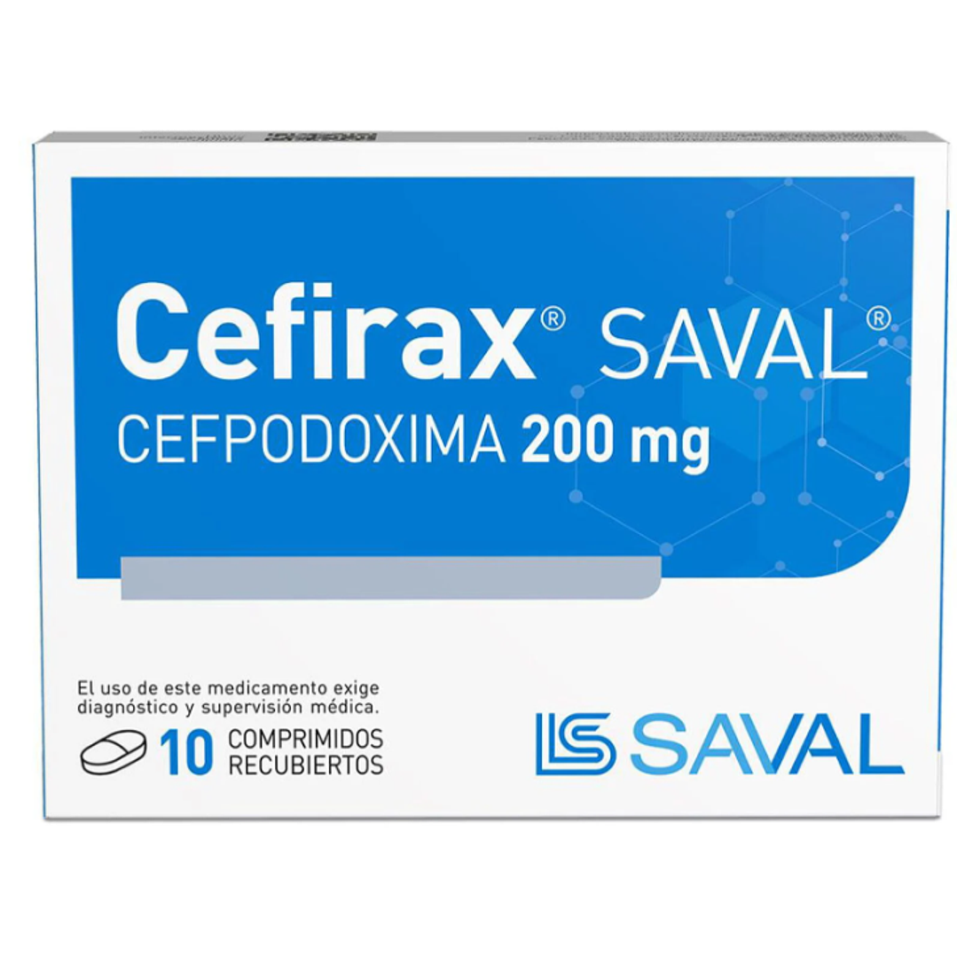 Cefirax 200 mg 10 Comprimidos recubiertos. 1