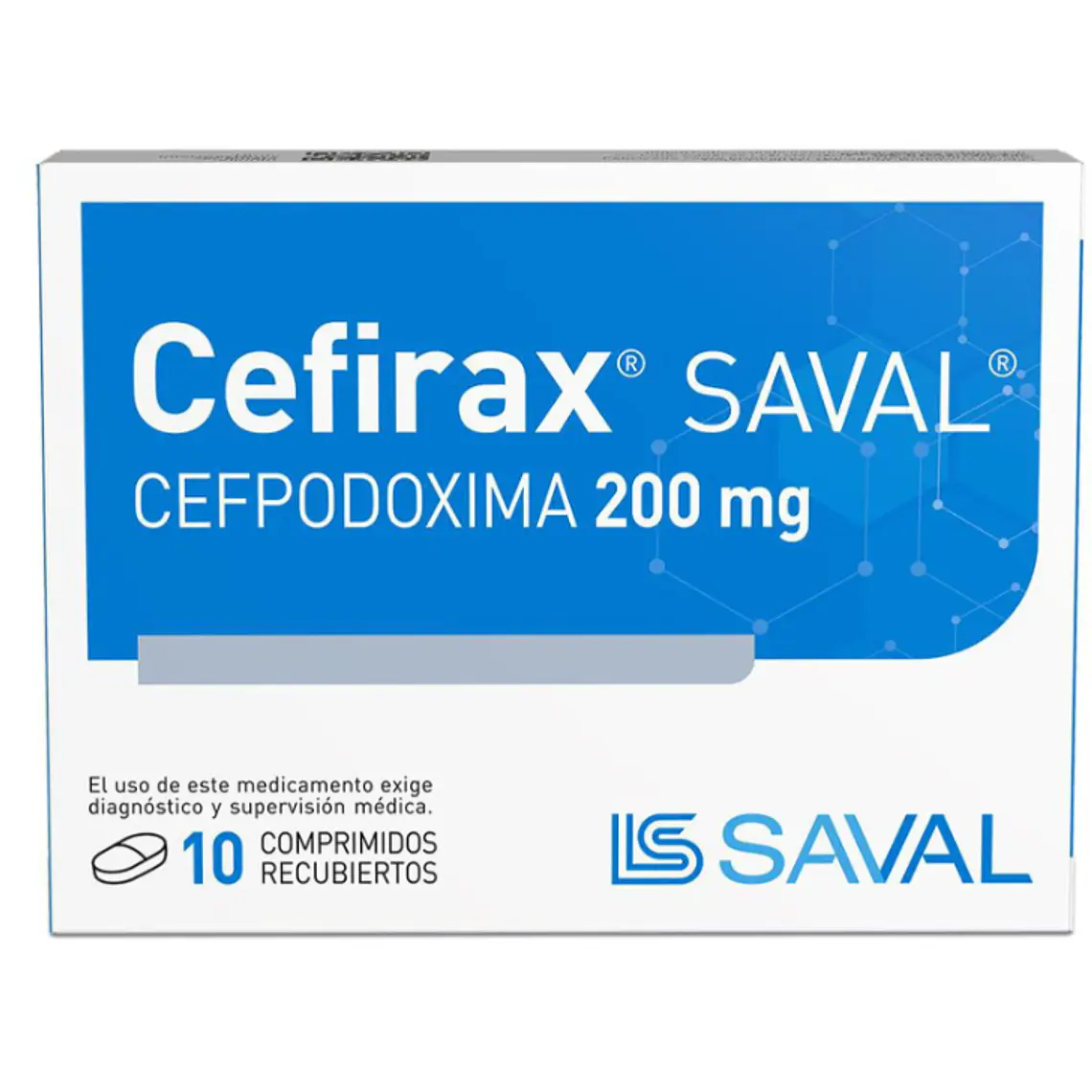 Cefirax Cefpodoxima 200 mg 10 Comprimidos recubiertos. 1