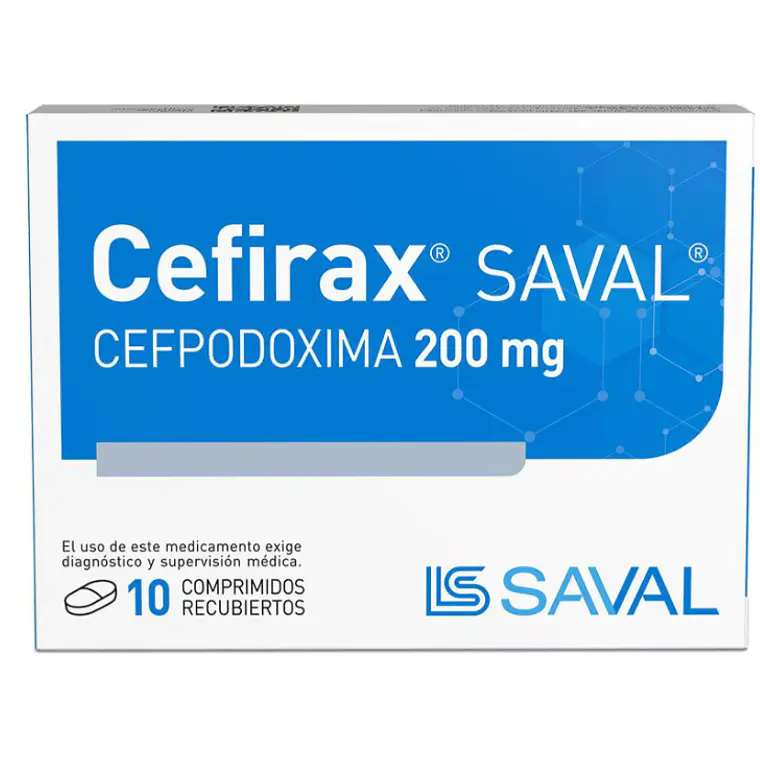 Cefirax Cefpodoxima 200 mg 10 Comprimidos recubiertos. 1