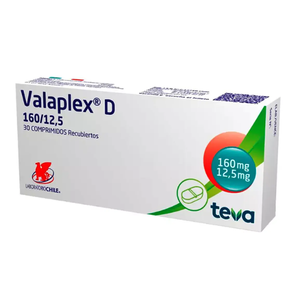 Valaplex D 160 / 12,5 mg 30 Comprimidos 1