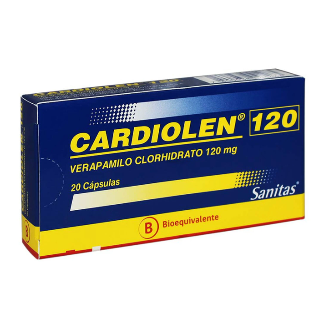 Cardiolen (B) Verapamilo 120 mg 20 Cápsulas. 1