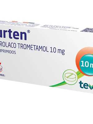 Burten Ketorolaco 10 mg 20 Comprimidos.