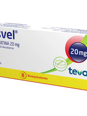 Rosvel (B) Rosuvastatina 20 mg 30 Comprimidos recubiertos.