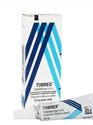 Tobrex Tobramicina 0,3 % Ungüento oftálmico 3,5 g.