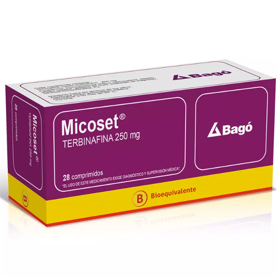 Micoset (B) Terbinafina 250 mg 28 Comprimidos. 1