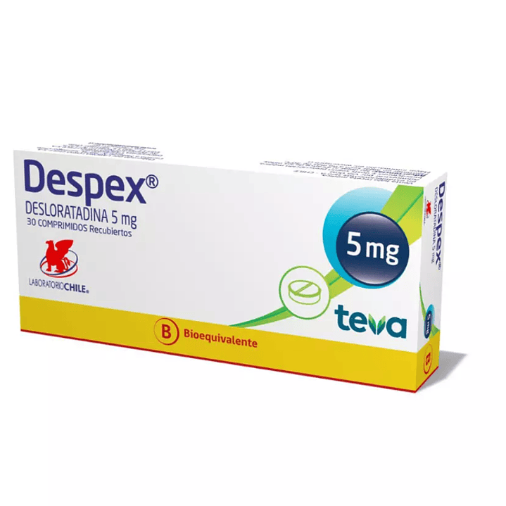 Despex (B) Desloratadina 5 mg 30 Comprimidos recubiertos. 1