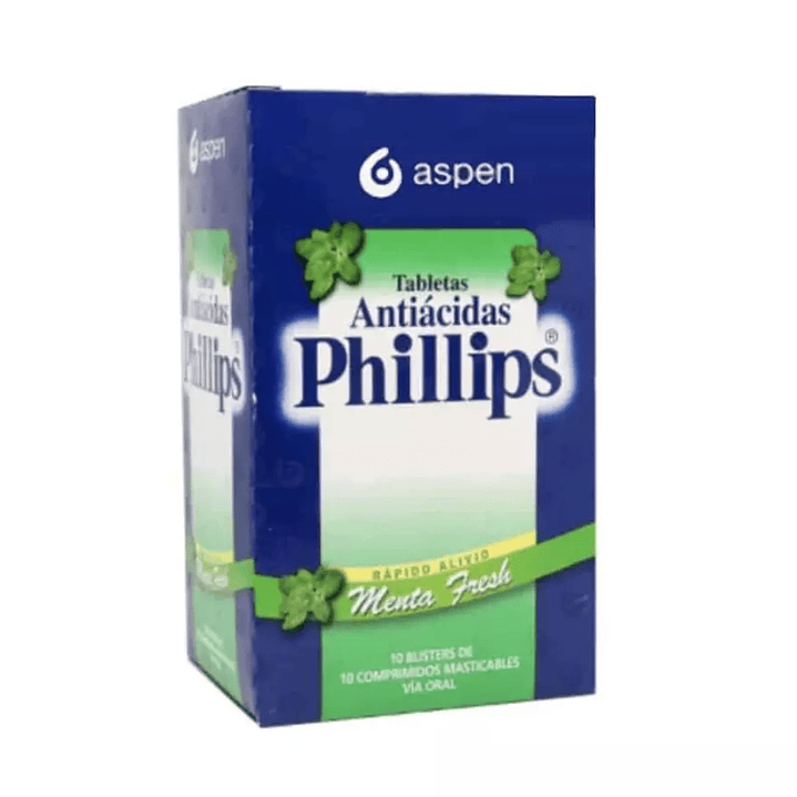 Phillips Antiácido menta 10 Comprimidos. 1