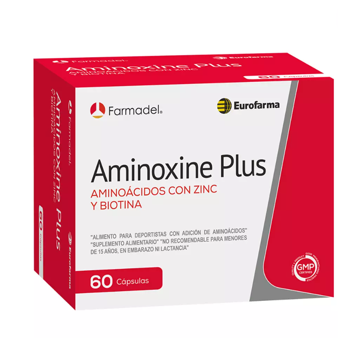 Aminoxine Plus 60 Cápsulas. 1