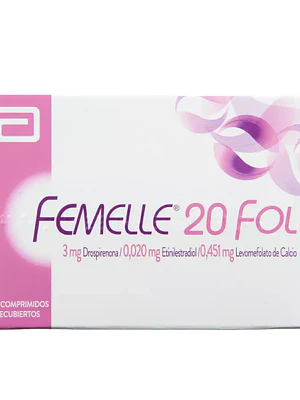 Femelle 20 Fol Drospirenona Etinilestradiol 28 Comprimidos.