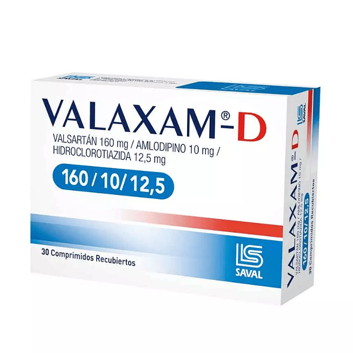 Valaxam-D 160 / 10 / 12,5 mg 30 Comprimidos. 1