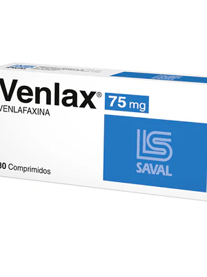 Venlax Venlafaxina 75 mg 30 Comprimidos.