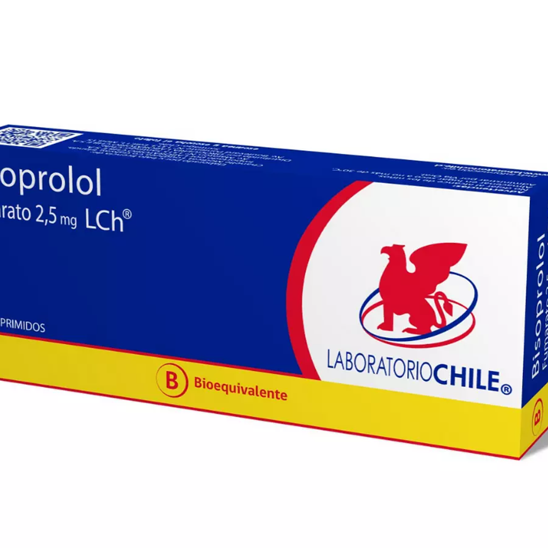 Bisoprolol Fumarato (B) 2,5 mg 30 Comprimidos. 1