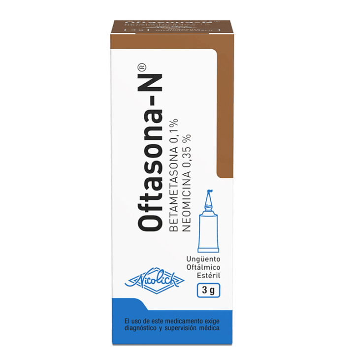 Oftasona-N Betametasona / Neomicina Ungüento Oftálmico 3 g. 1