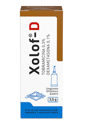 Xolof-D Tobramicina Dexametasona Ungüento oftálmico 3,5 g.