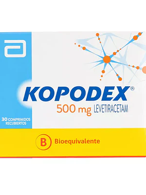 Kopodex (B) Levetiracetam 500 mg 30 Comprimidos recubiertos.