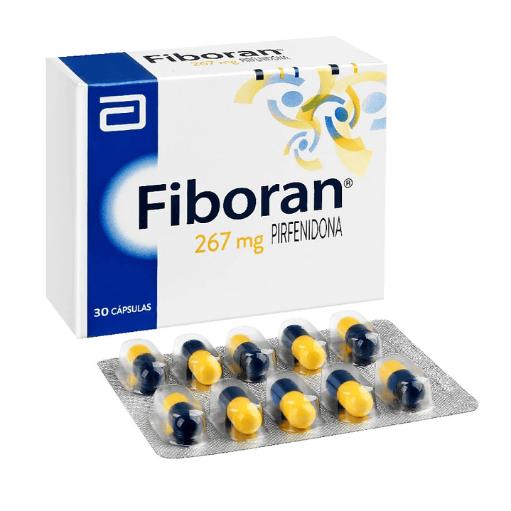Fiboran Pirfenidona 267 mg 30 Cápsulas. 1